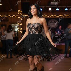 NEW Ark & Co. fringe dress